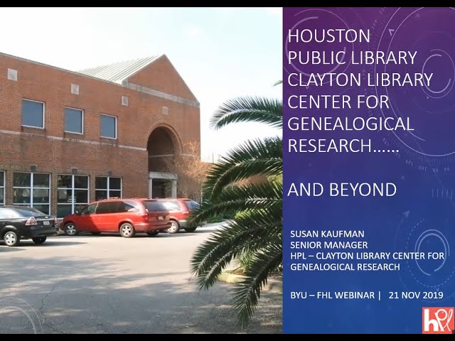 Researching at The Clayton Library and Beyond - Susan Kaufman
