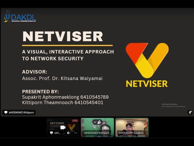 NetViser Project Progress Video | 66-2-01219395-Project-Prep
