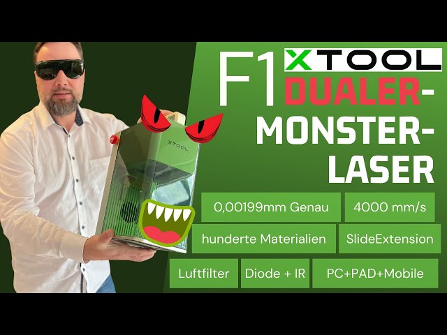xTool F1 dualer Laser - Schweizer Taschenmesser für alle Maker