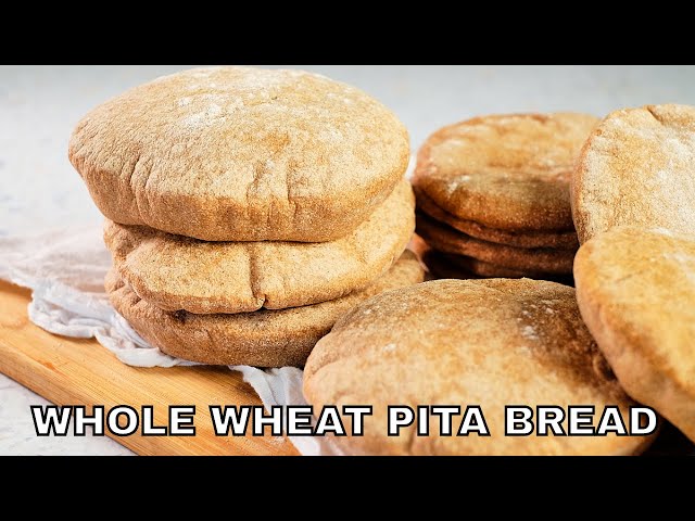Whole Wheat Pita Bread | Healthy Pita Bread Recipe