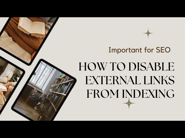 How to disable external links from indexing by Search Engines in a WordPress Website | SEO Tips