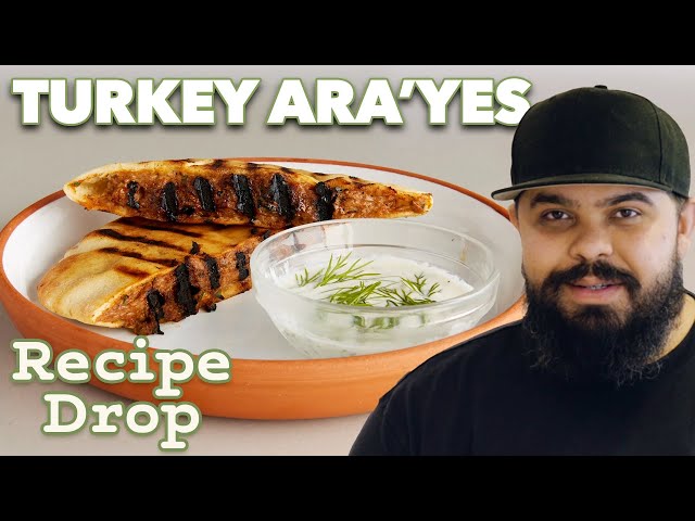 Well-Spiced Turkey Ara’yes With Yogurt Dipping Sauce | Recipe Drop | Food52