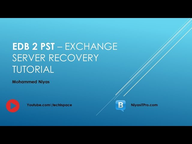 EDB TO PST | Exchange server database recovery | Dell Exchange server Recovery Manager