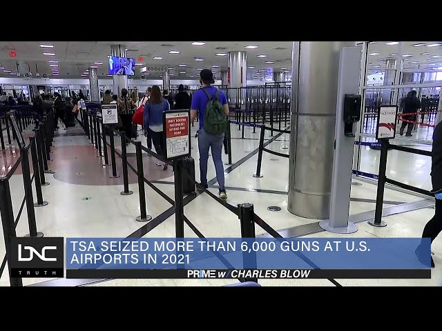 TSA Seized More Than 6,000 Guns at US Airports in 2021