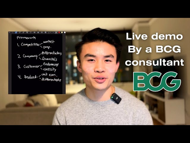 Acing a consulting case live so you can just copy me (BCG R2)