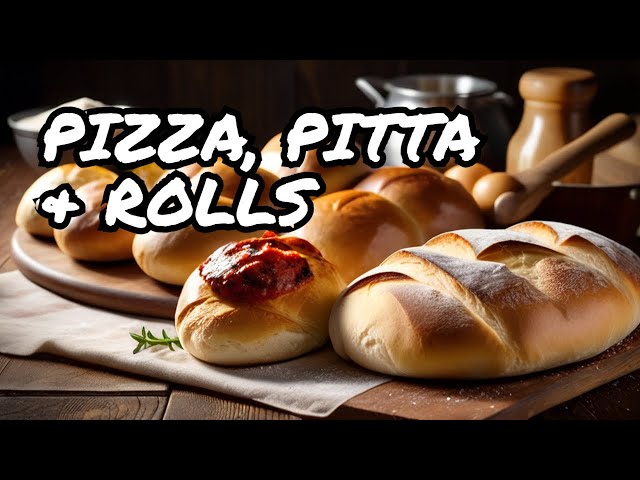 Make your own rolls, pitta, pizza and much more with same dough at home