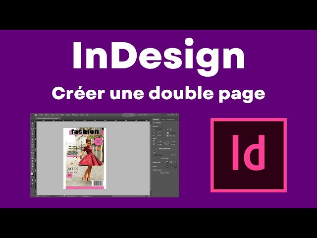 InDesign créer une double page de magazine