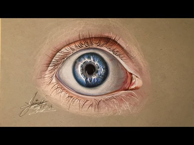 How to draw a Realistic Eye (Speed Drawing)