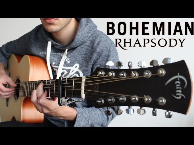 Queen - BOHEMIAN RHAPSODY | 12 String Guitar (FINGERSTYLE)