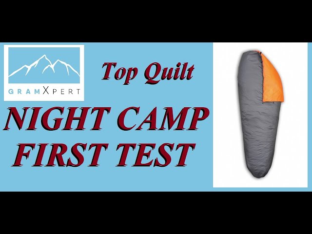 (HEAVY RAIN NIGHT CAMP TEST) GRAMXPERT QUILT...bexbugoutsurvivor