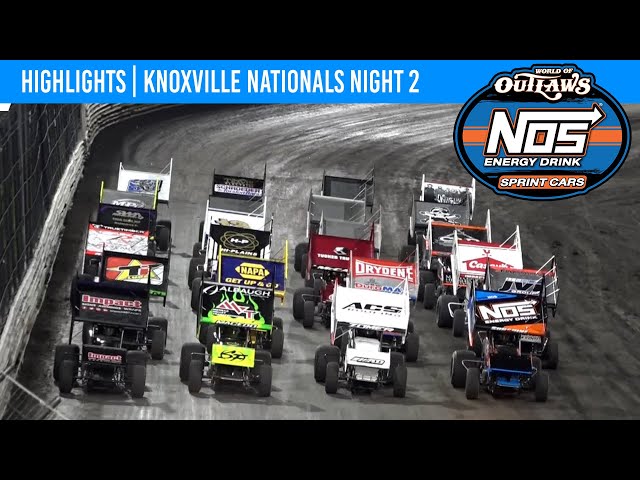 World of Outlaws NOS Energy Drink Sprint Cars | Knoxville Raceway | August 10, 2023 | HIGHLIGHTS