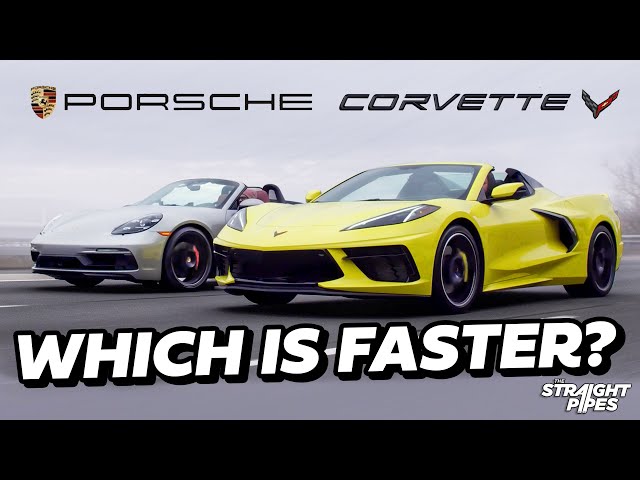 C8 Corvette vs Porsche Boxster GTS 4.0 - MID ENGINE BATTLE