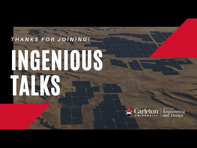 Engineering Energy Systems for a Climate in Crisis - Ingenious Talks