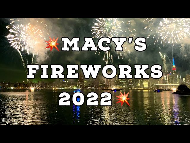 MACY's 4th of July FIREWORKS 2022 NYC💥 [FULL SHOW in 4K UHD]