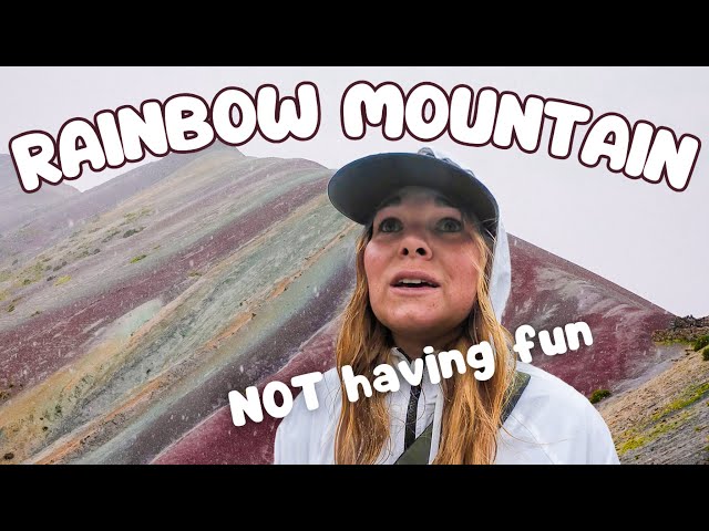 Day trip to the Rainbow mountains gone wrong 🌈 Peru travel vlog