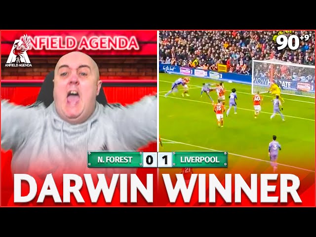 DARWIN NUNEZ 99TH MINUTE WINNER!! Nottingham Forest 0-1 Liverpool Goal Reaction