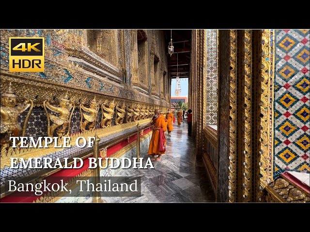 4K HDR| Temple of Emerald Buddha(Wat Phra Kaew) | วัดพระแก้ว | Bangkok| Thailand | Must see places!
