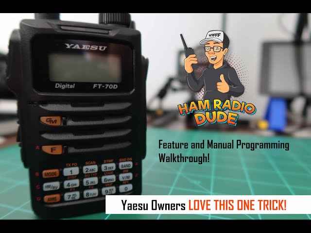 Yaesu FT-70D Manual Programming and Feature overview