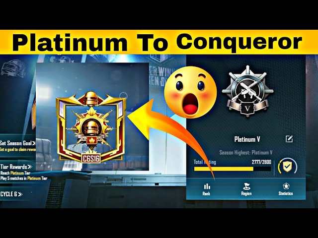 Platinum To conqueror, is this possible 😱, BGMI Solo conqueror rank push video...