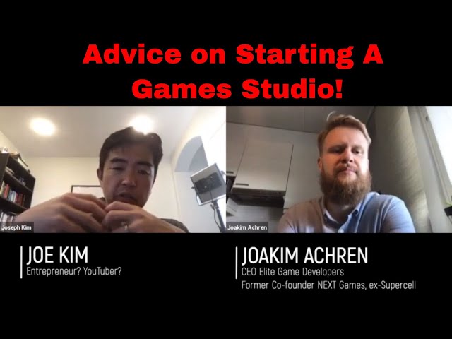 MTG #10: How to Start a Games Company? | Advice from Joakim Achren Co-founder of NEXT Games