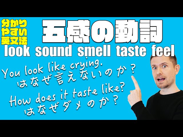 英語の”五感動詞”look sound smell taste feelのすべて（わかりやすい英文法）