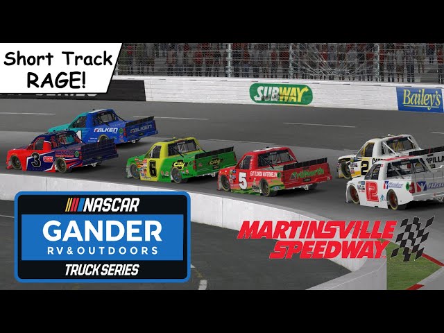 iRacing - Martinsville - Gander Outdoors Truck Series - Short Track Rage!
