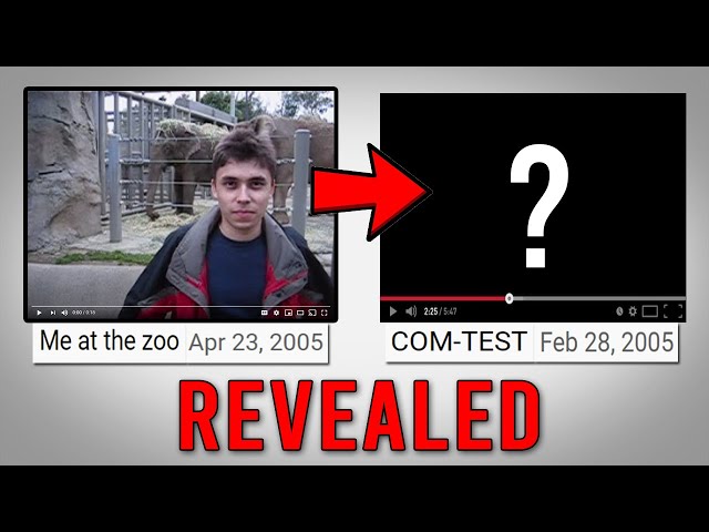 "Me at the zoo" Wasn't the First YouTube Video...