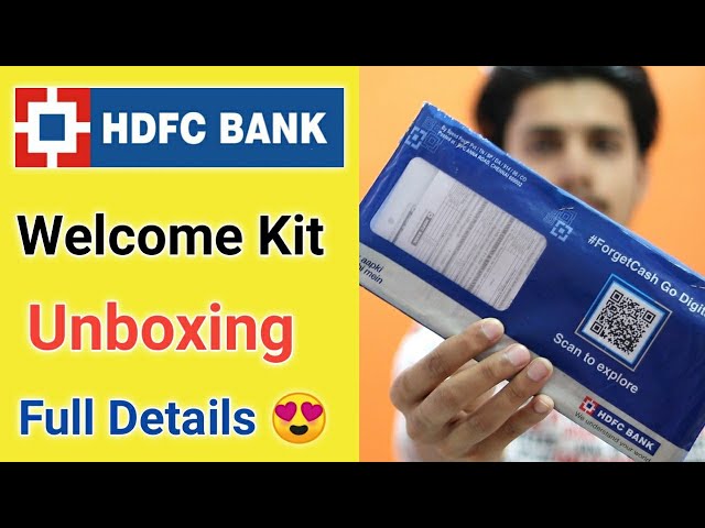 HDFC Bank Welcome Kit Unboxing ¦ HDFC Bank Smart Kit Unboxing ¦ Hdfc Bank Account Open Kit Unboxing