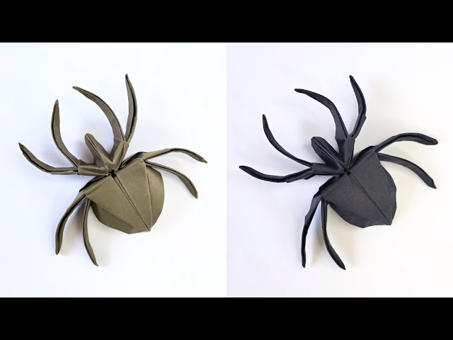 Origami SPIDER tutorial | How to make a paper spider