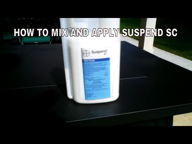 How to use suspend sc to get rid and keep bugs away