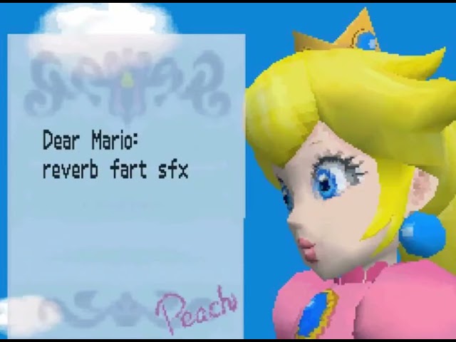 Dear Mario: reverb fart sfx