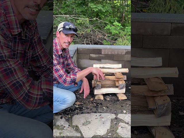 How to Make a Log Cabin Fire