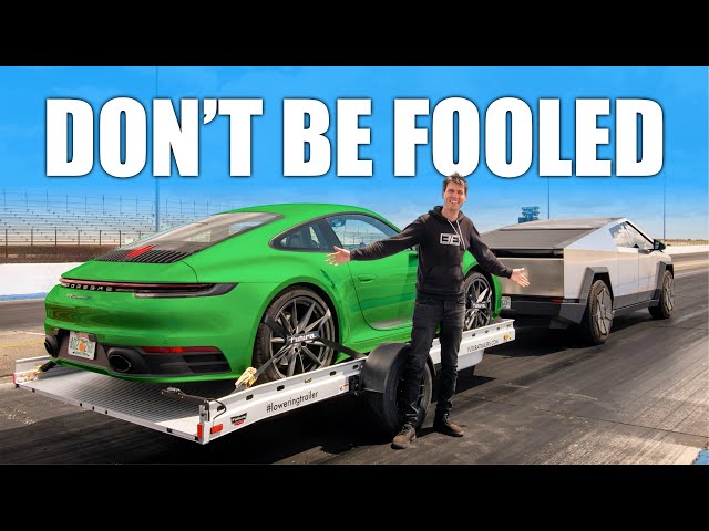 Here's The Proof... Tesla Cybertruck vs Porsche 911 Drag Race