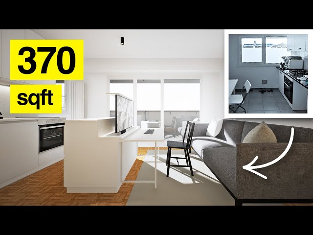 ARCHITECT REDESIGNS - A Tiny Paris Studio Apartment - 34.4sqm/370sqft