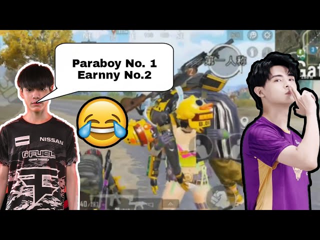 FAZE TonyK Saying PARABOY No. 1, Earnny No. 2 🤣 Paraboy Funny Global Version PUBG Mobile