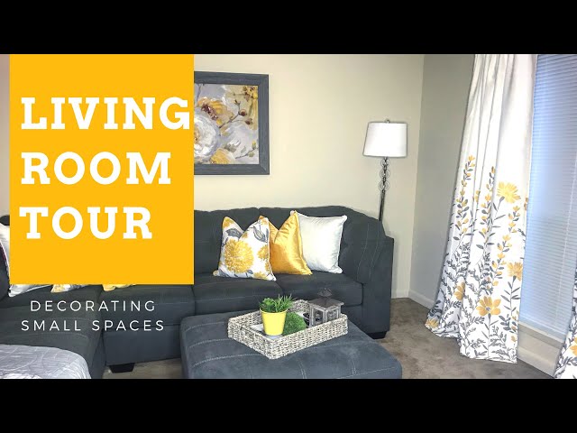 Decorating Small Spaces:  Living Room Tour {Apartment}