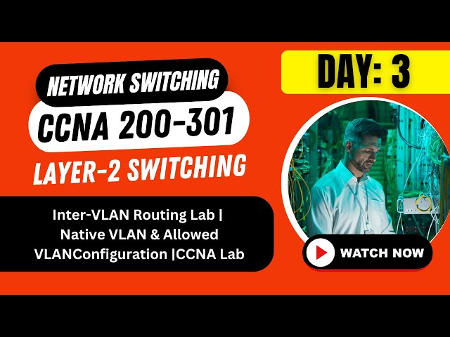 3. CCNA 200-301 Lab | Understanding Inter-VLAN Routing with Multiple Features Configuration |