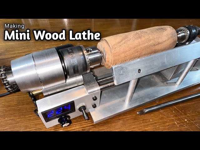 Making a Mini Wood Lathe ( Professional and practical )