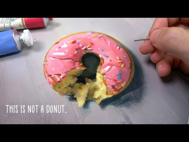 The MOST REALISTIC Donut painting