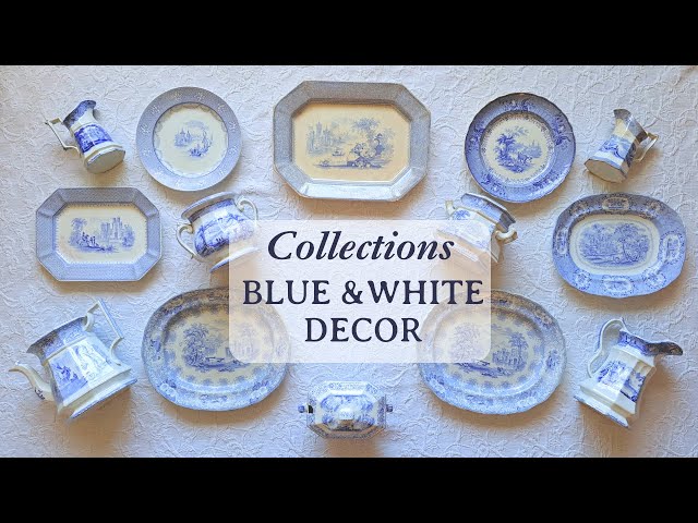 Blue & White Collections Cottage Style Home Decor Ideas Transferware & Ironstone