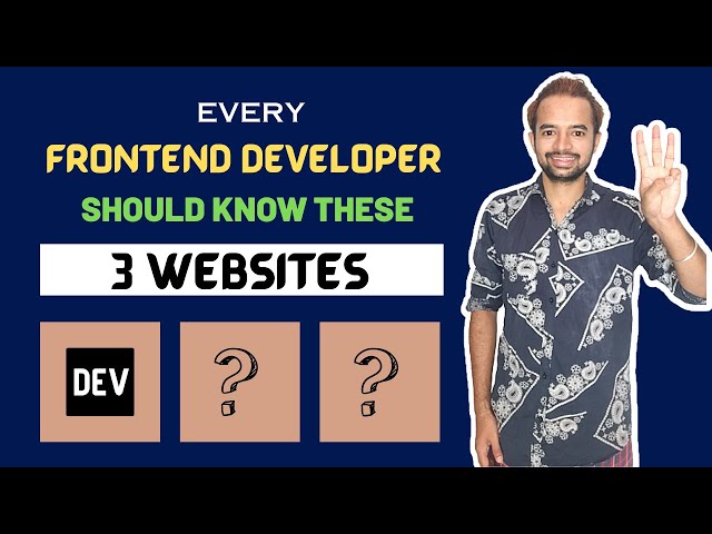 3 websites that every frontend developer should know !!