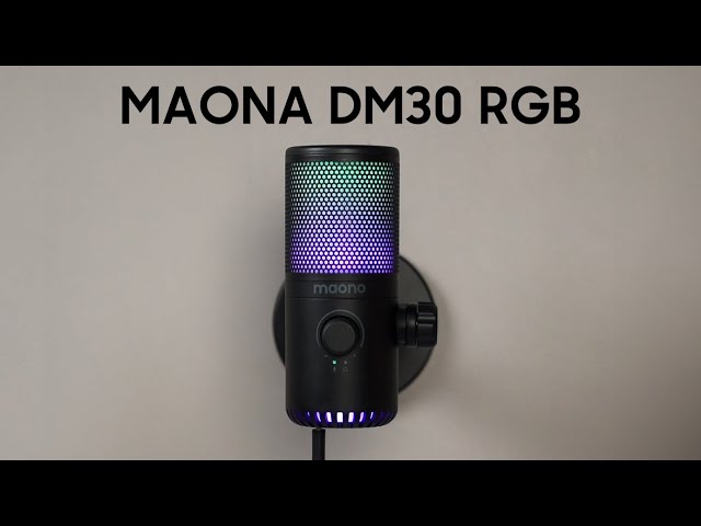 GREAT budget microphone? Maono DM30 RGB unboxing & review!