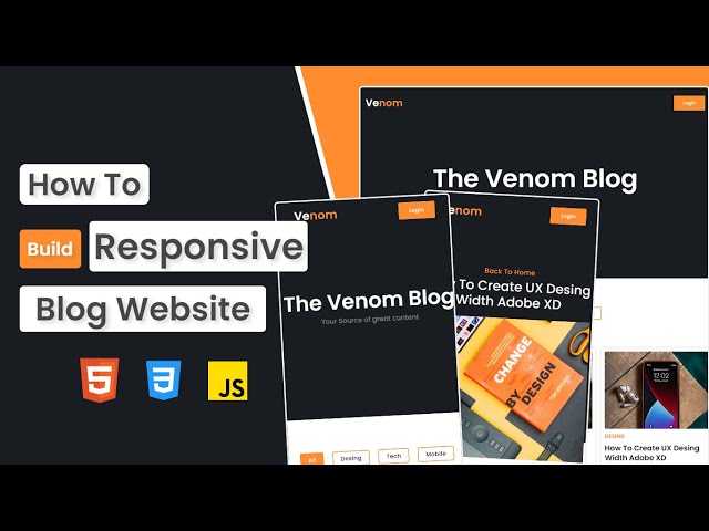 How to Create a Blog Website using HTML & CSS | Responsive Web Design Tutorial