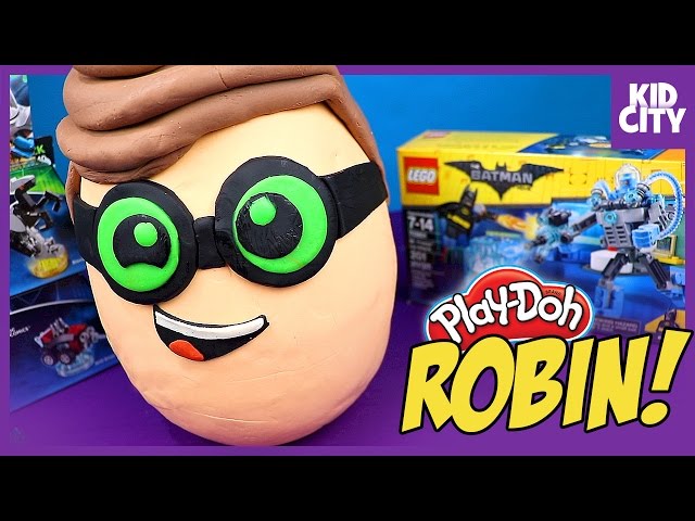 The Lego Batman Movie: Robin Play-Doh Surprise Egg! by KIDCITY