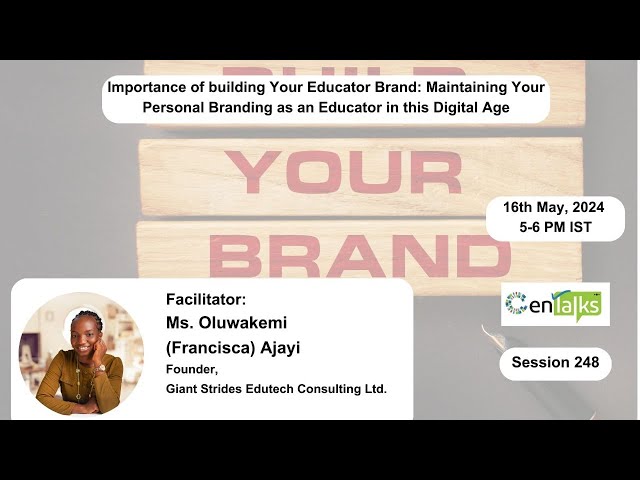 Webinar - 248 - Importance of Building Your Educator Brand