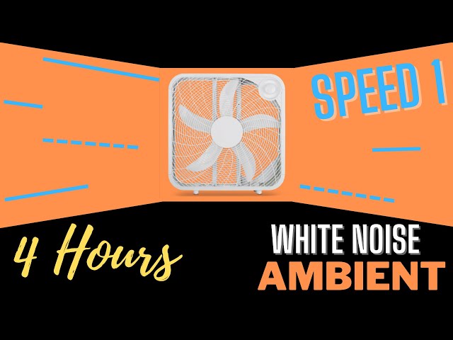 Royal Sounds - White Noise | 4 Hours of Box Fan Speed 1 Ambient For Improved Sleep, Study and Focus