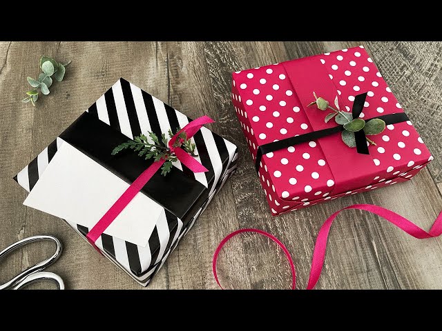 Single Band Gift Wrapping (Reversible Paper) | Gift Wrapping Ideas
