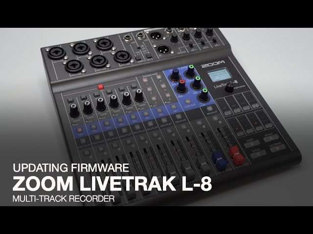 Zoom LiveTrak L-8: Updating the Firmware