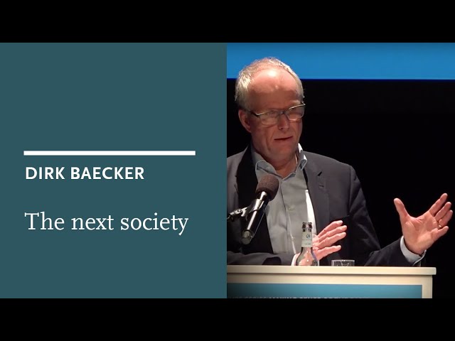 Dirk Baecker: Digitalisation and the next society