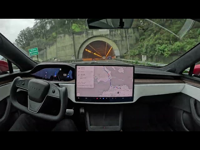 Tesla Full Self-Driving Beta 12.1.2 Drives from Corte Madera to San Francisco in Heavy Rain